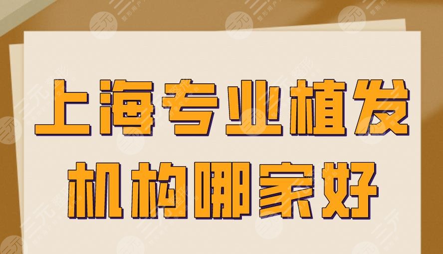 上海专业植发机构哪家好？附排名榜！大麦微针、新生、碧莲盛上榜