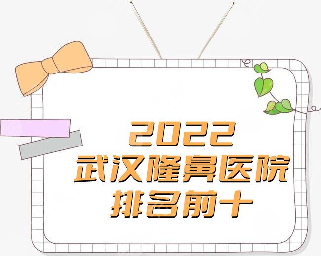 2024武汉隆鼻医院排名前十