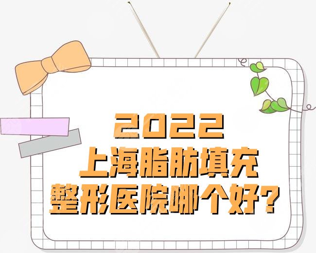 2024上海脂肪填充整形医院哪个好？