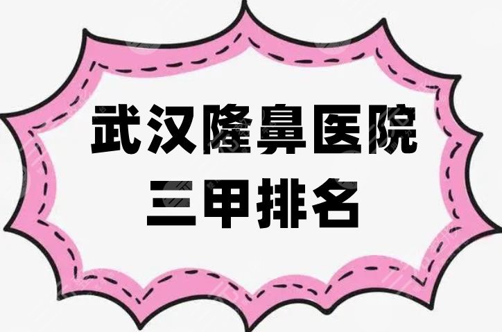 武汉隆鼻三甲医院排名